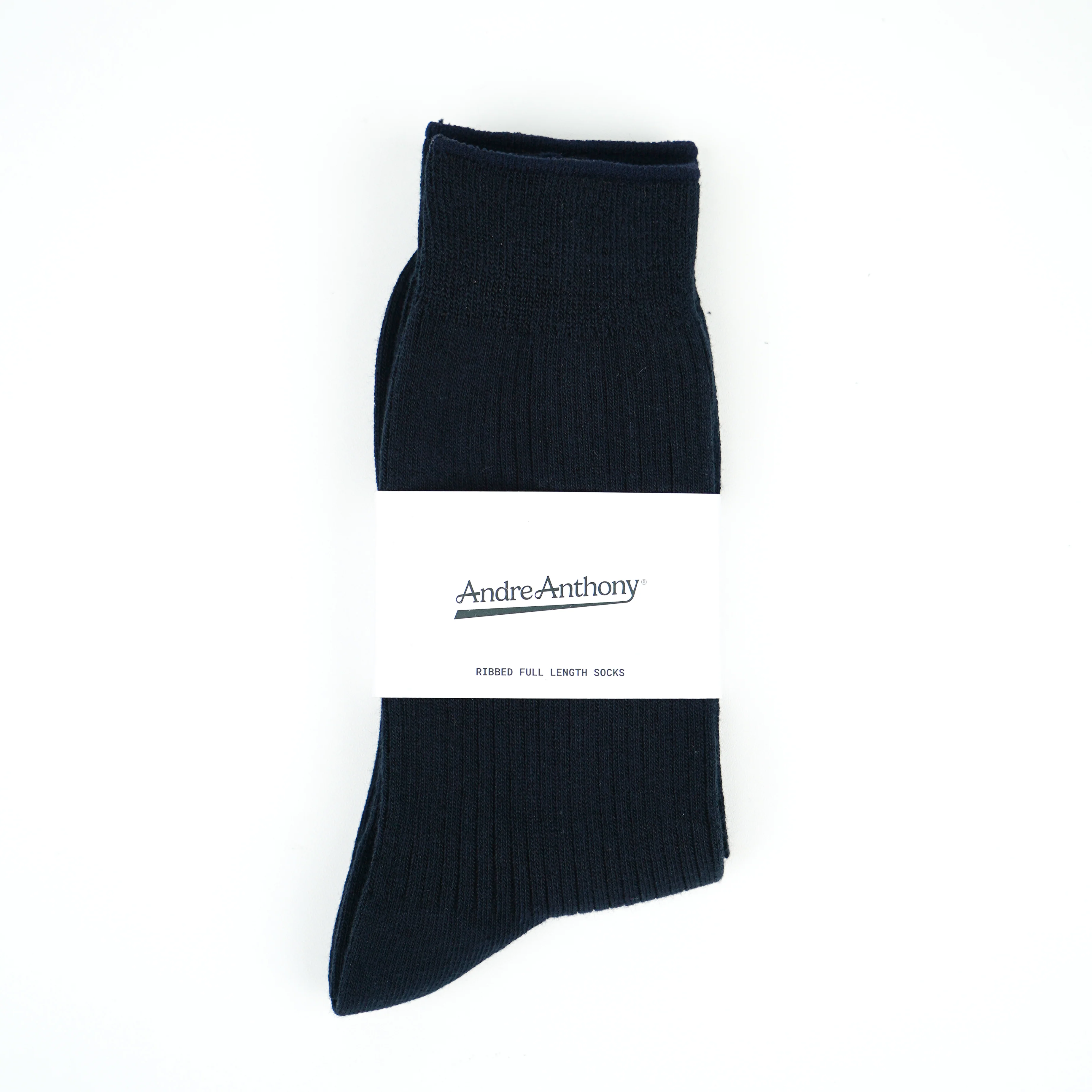 Cotton Ribbed Socks Navy Blue